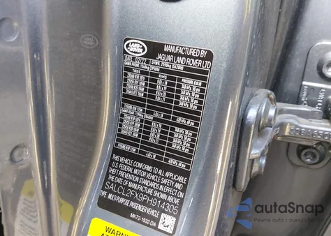 2023 Land Rover Discovery Sport Se R-Dynamic z USA, uszkodzony, nr VIN SALCL2FX9PH914305